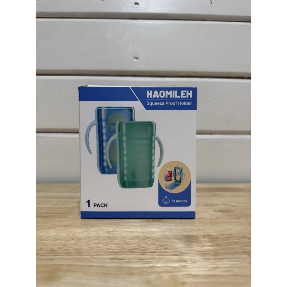 Baby Pouch Holder No Squeeze, Baby Food & Juice Box Holder, Mess-Free, Easy G... - Picture 1 of 2